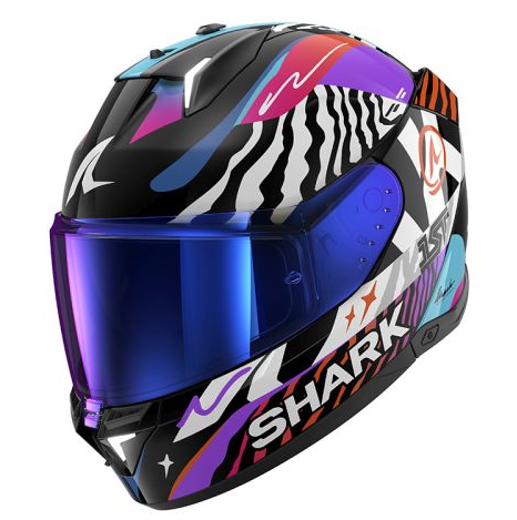 Каска SHARK SKWAL i3 SPEED-FANCY BLACK/ORANGE/PURPLE/WHITE