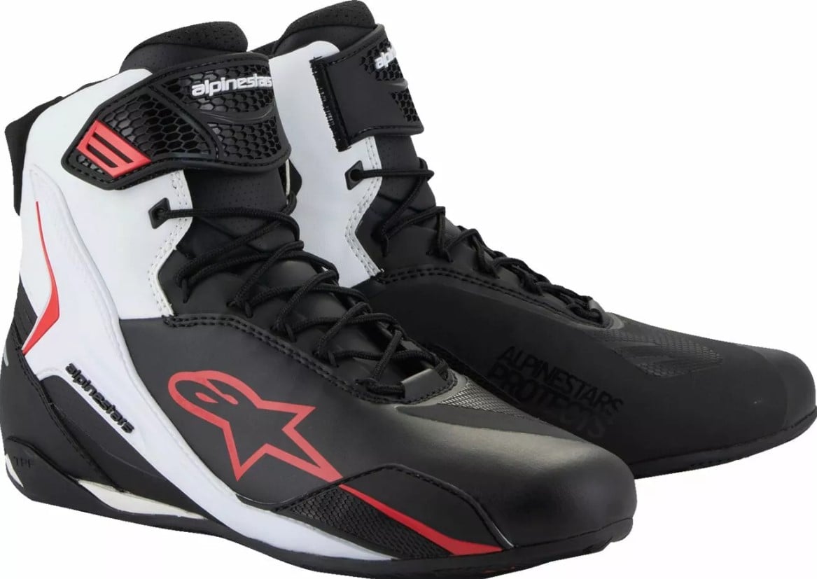 Мото боти ALPINESTARS FASTER-4 BLK/WHT/RD