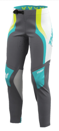 Дамски мотокрос брич THOR SPORTMODE VELOCITY GREY/AQUA