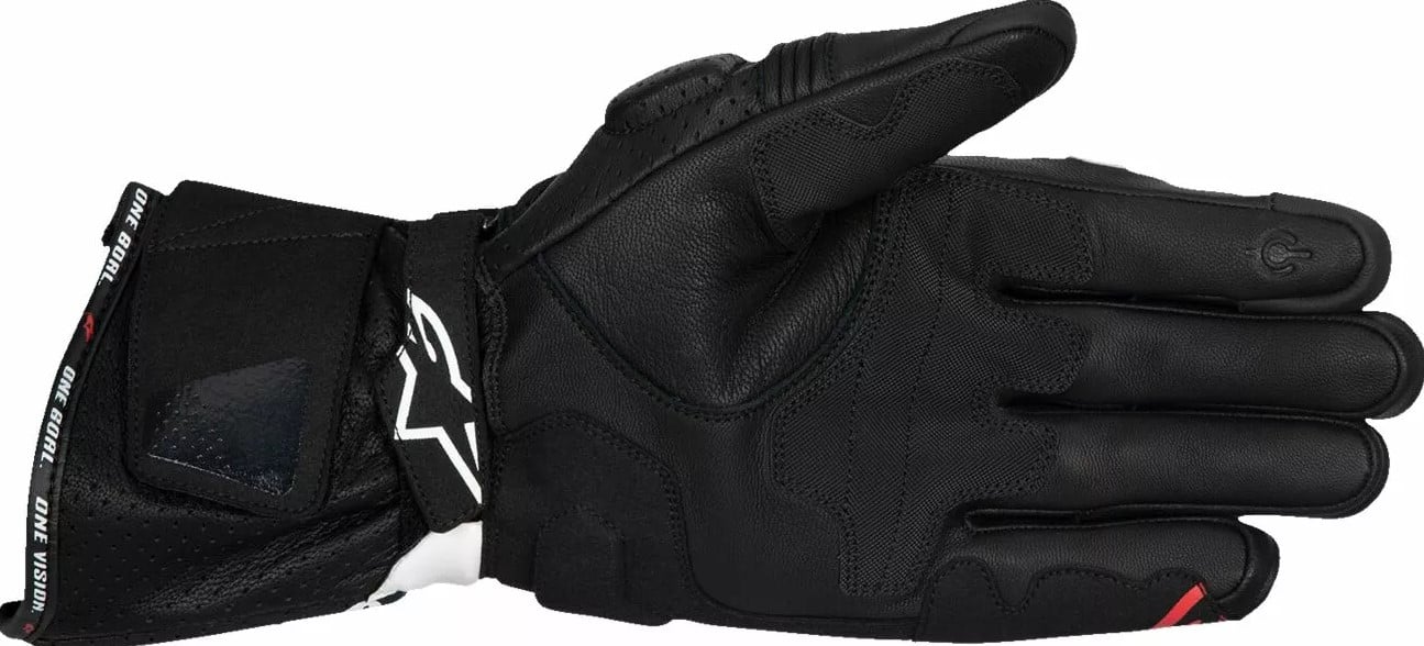 КОЖЕНИ РЪКАВИЦИ ALPINESTARS SP-3 BLK/WHT/RD FLUO