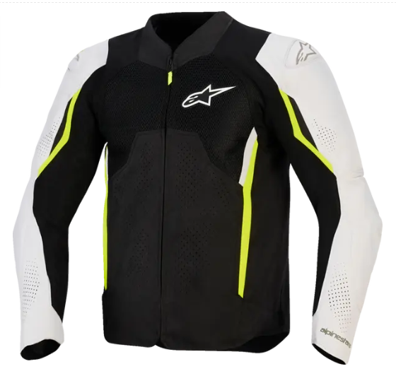 Текстилно яке ALPINESTARS AST AIR V3 BLACK/SILVER/YELLOW FLUO