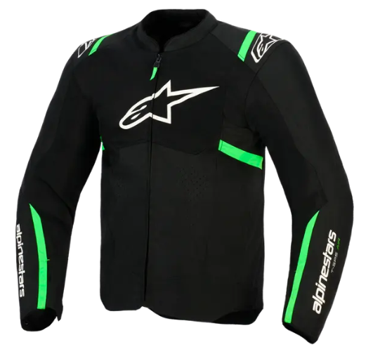 Текстилно мото яке ALPINESTARS T-SPS AIR V2 BLACK/FLUO GREEN