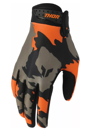 Mотокрос ръкавици THOR LAUNCHMODE HUNTER ORANGE/BLACK