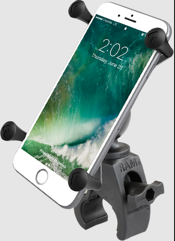 Мото стойка за телефон RAM-MOUNTS X-Grip RAM-B-400-A-HOL-UN10BU за големи смартфони