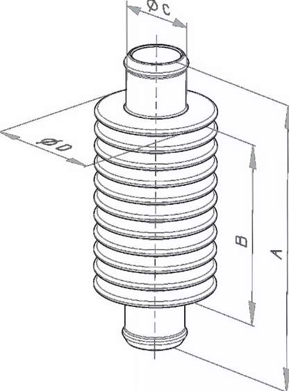 Допълнителен охладител KITE INLINE HEATEXCHANGER 14 5 Black