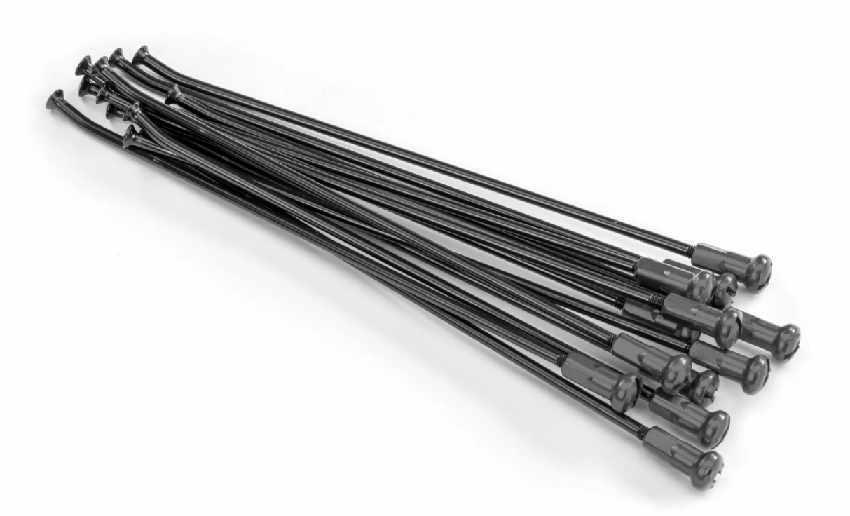 Спици KITE SPOKES 17FR BK/SI NIP 16PC Black