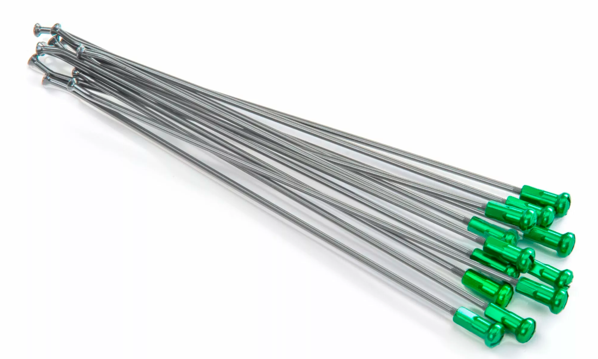 Спици KITE SPOKES 19 RR SI /GN NIP 12PC Silver/Green