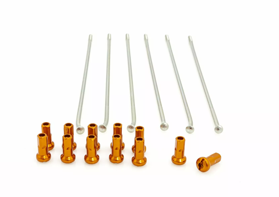Спици KITE SPOKES 19 RR SI /OR NIP 12PC SIlver/Orange