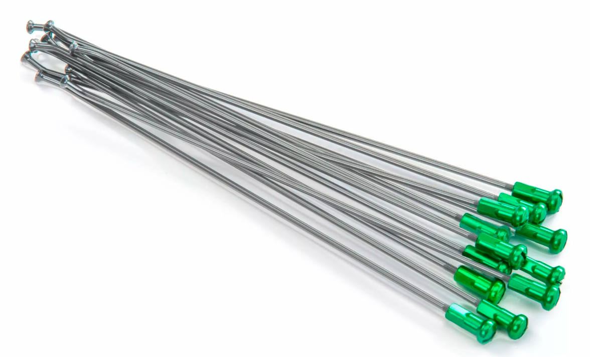 Спици KITE SPOKES 21FR SI /GR NIP 12PC Silver/Green