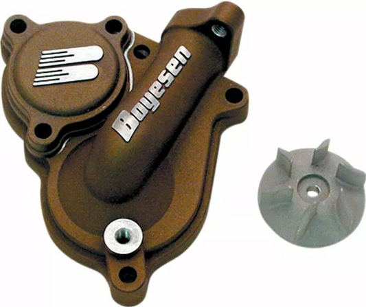 Комплект капак на водната помпа и работно колело BOYESEN 2PC CVR/IMP KXF/RMZ250MAG Bronze