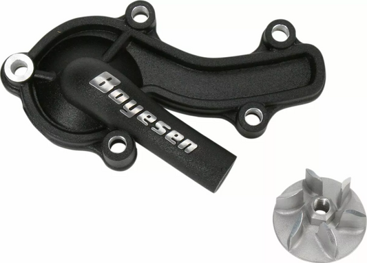 Комплект капак на водната помпа и работно колело BOYESEN COVER IMP/WAT PUMP KIT BLACK