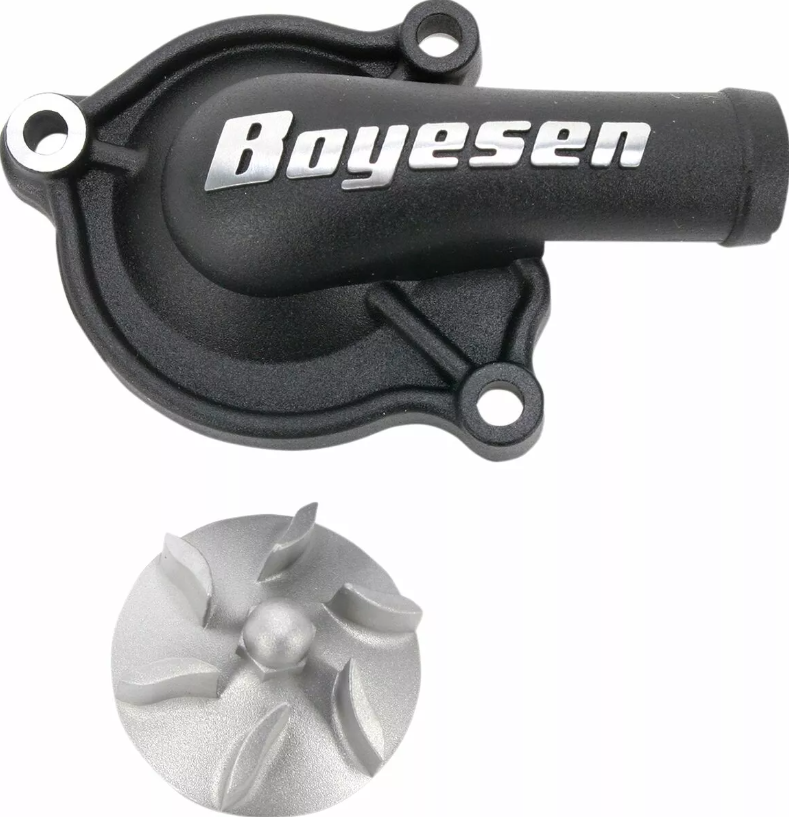 Комплект капак на водната помпа и работно колело BOYESEN COVER WATER PUMP CRF450R Black