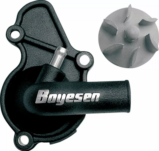 Комплект капак на водната помпа и работно колело BOYESEN COVER WATER PUMP RMZ450 Black