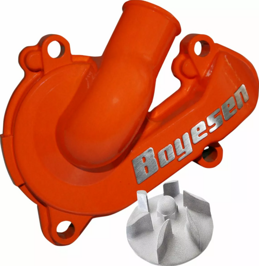 Комплект капак на водната помпа и работно колело BOYESEN COVER/IMP WAT PUMP KTM Orange