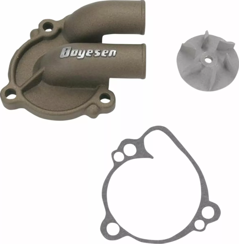 Комплект капак на водната помпа и работно колело BOYESEN COVER/IMP WAT PUMP KX/RM Magnesium