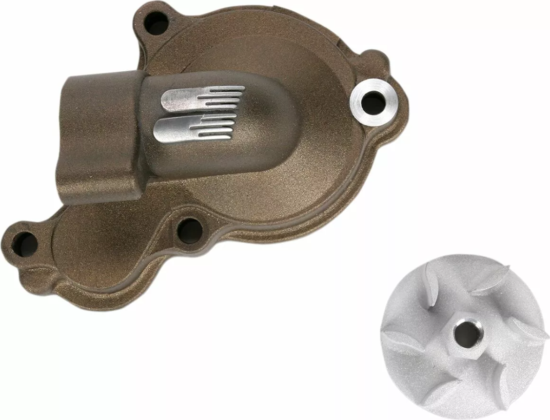 Комплект капак на водната помпа и работно колело BOYESEN COVER/IMP WAT PUMP YZF Magnesium