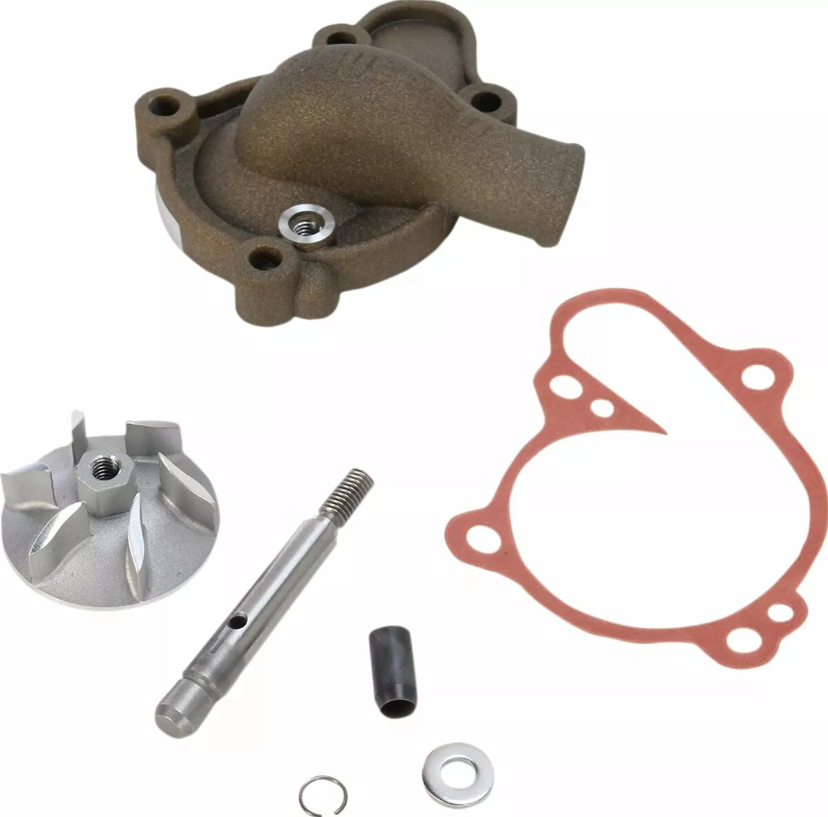 Комплект капак на водната помпа и работно колело BOYESEN COVER/IMP WATPMP YZ125 Magnesium