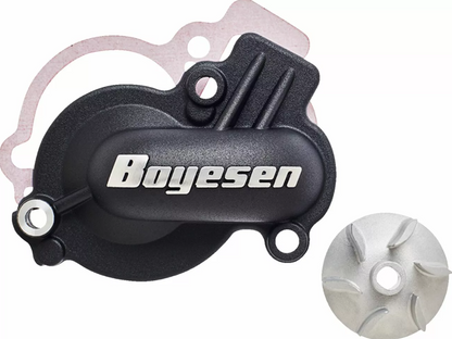 Комплект капак на водната помпа и работно колело BOYESEN COVER/IMP WATPUMP KTM Black