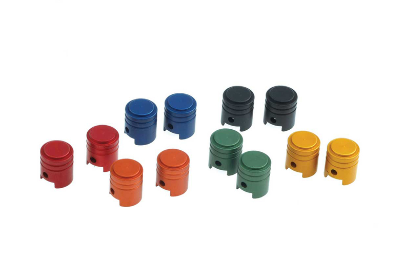 Капачки за вентили RFX Sport RR 250 2T RACING (Piston/Black) - 2 броя