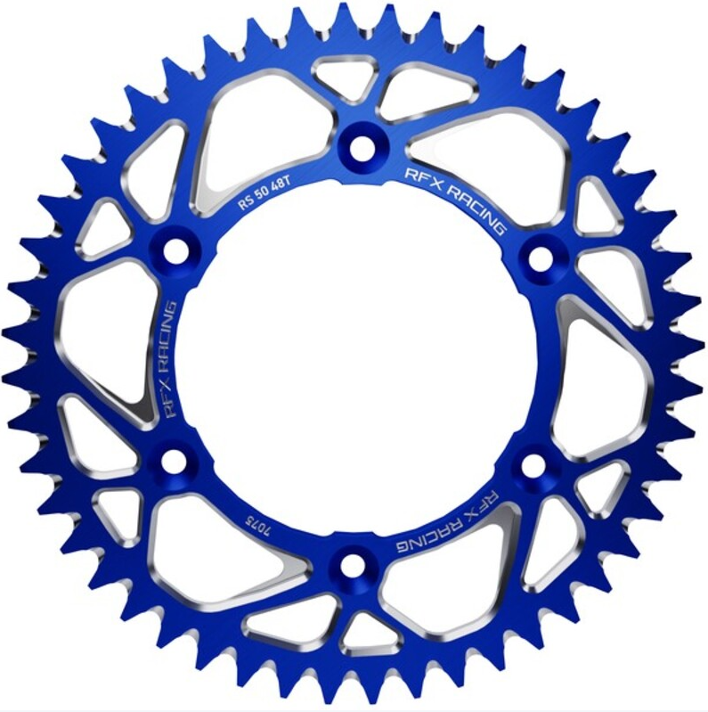 Заден пиньон RFX Pro Series Elite KTM SX 50 14-24 Aluminium Rear Sprocket Blue - 415 38T