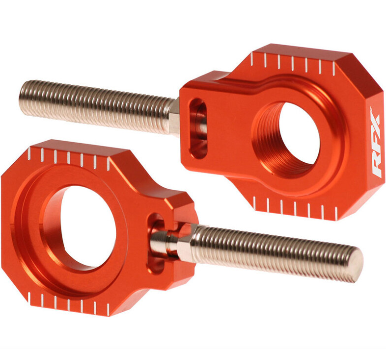 Блок втулка за задна ос RFX Pro Rear Axle Adjuster Blocks - Orange KTM/HUSQ/GASGAS 50