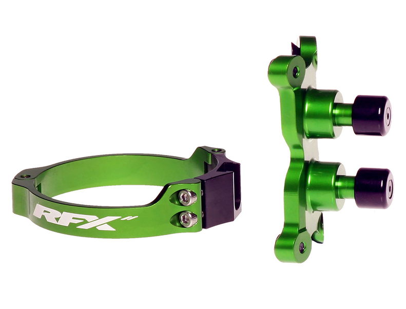 Holeshot система RFX Pro Series 2 L/Control Dual Button Green Honda/Kaw/Suzuki