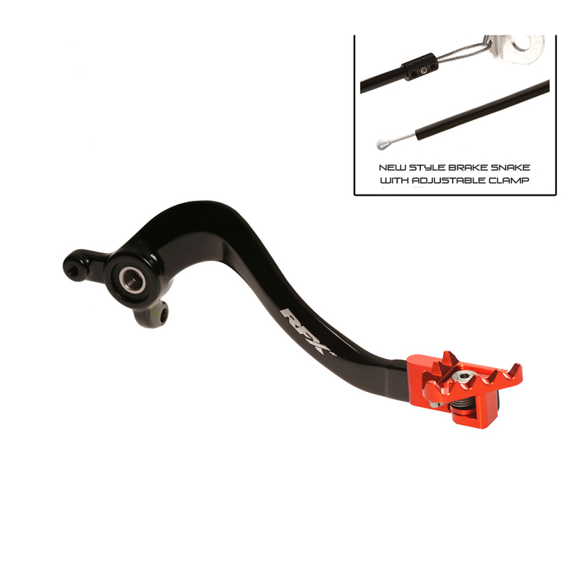 Заден лост за спирачка RFX Pro FT Rear Brake Lever - Black/Orange KTM SX 85 big wheel 18-24