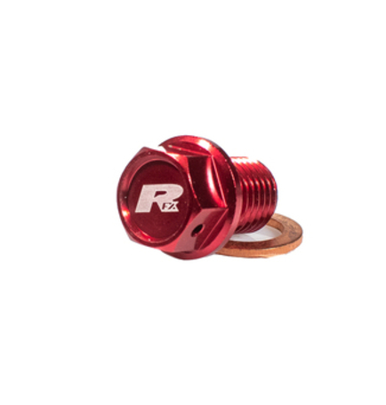 Пробка за масло RFX Pro Magnetic Drain Bolt (Red) [M8 x 35mm x 1.25] - Honda CRF450/450X