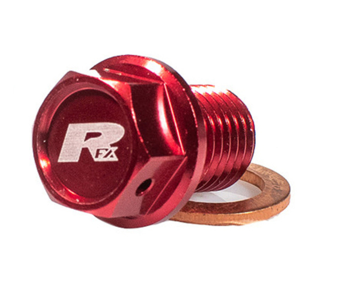Пробка за масло RFX Magnetic Drain Bolt [M12x12mm x 1.50 - Red KTM/GASGAS/HUSQ 2025
