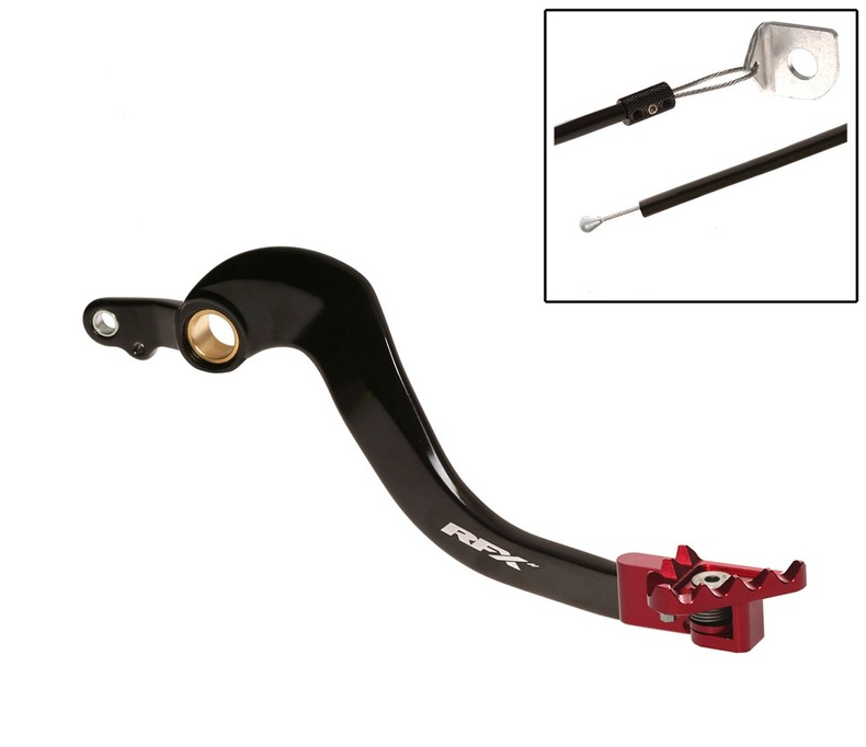 Заден лост за спирачка RFX Pro FT Rear Brake Lever (Black/Red) - Honda CRFX250 04-19