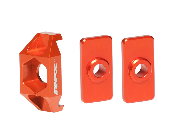 Блок втулка за задна ос RFX Pro Rear Axle Adjuster Blocks (Orange) - KTM 50 09-19