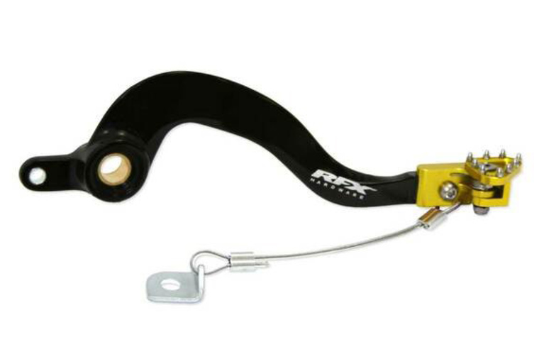 Заден лост за спирачка RFX Pro ST Rear Brake Lever (Black/Yellow) - Suzuki RM125