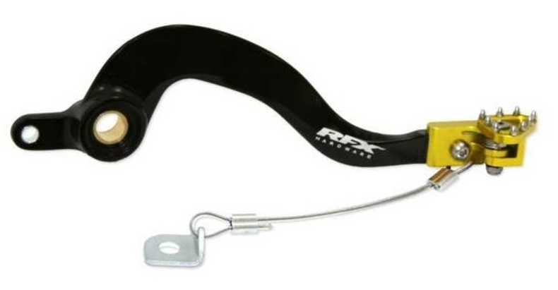 Заден лост за спирачка RFX Pro ST Rear Brake Lever (Black/Yellow) - Suzuki RM250 01-08