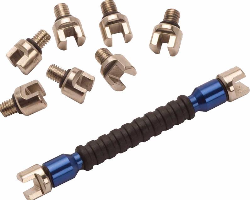Ключ за спици RFX Race Interchangeable Multi Tip Spoke Key - Blue 5.4mm -> 7.0mm
