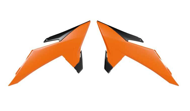 Пластмасови капаци за радиатор RACETECH Radiator Covers (Orange) KTM 25-26