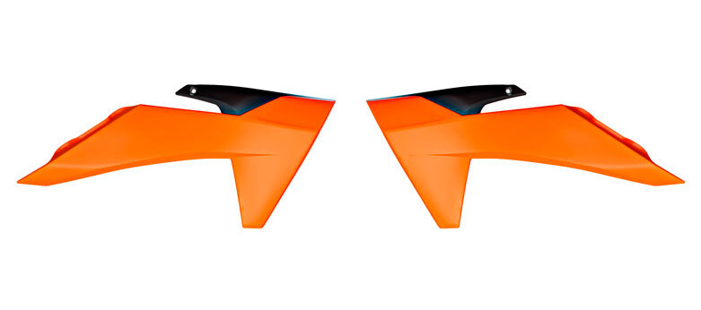 Пластмасови капаци за радиатор RACETECH Radiator Covers KTM SX 50 24-25 (Orange)