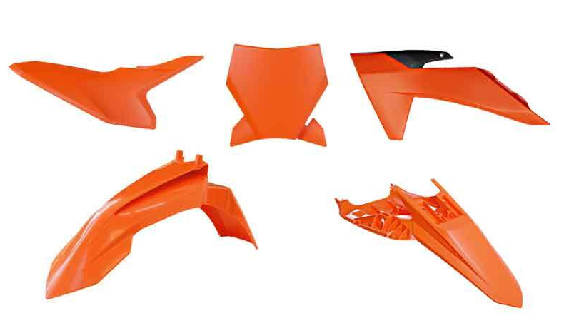 Комплект пластмаси RACETECH Plastic Kit (Orange) KTM SX 50 24-25
