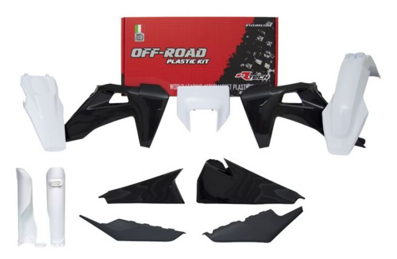 Комплект пластмаси RACETECH Plastic Kit HUSQ FE/TE 20-23 (White/Black)