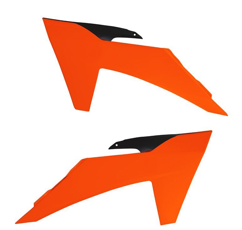 Пластмасови капаци за радиатор RACETECH Radiator Scoops KTM 23-24 (Neon Orange)