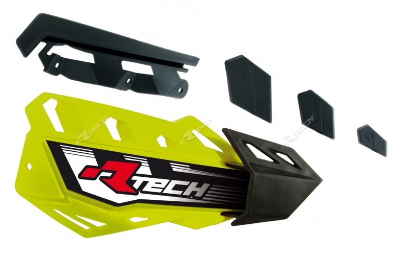 Резервни пластмаси за протектори за кормило RACETECH FLX Handguards Replacement Covers Neon Yellow