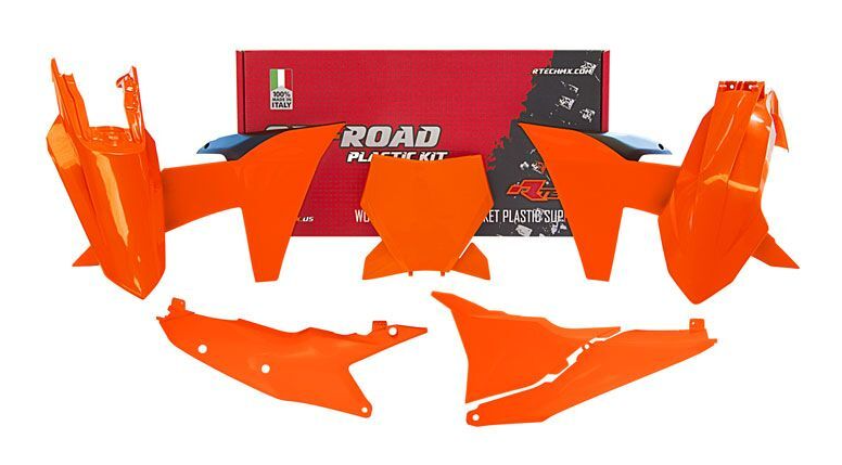Комплект пластмаси RACETECH Plastic Kit KTM 23-24 (Neon Orange)