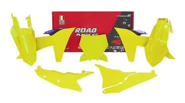 Комплект пластмаси RACETECH Plastic Kit KTM 23-24 (Neon Yellow)