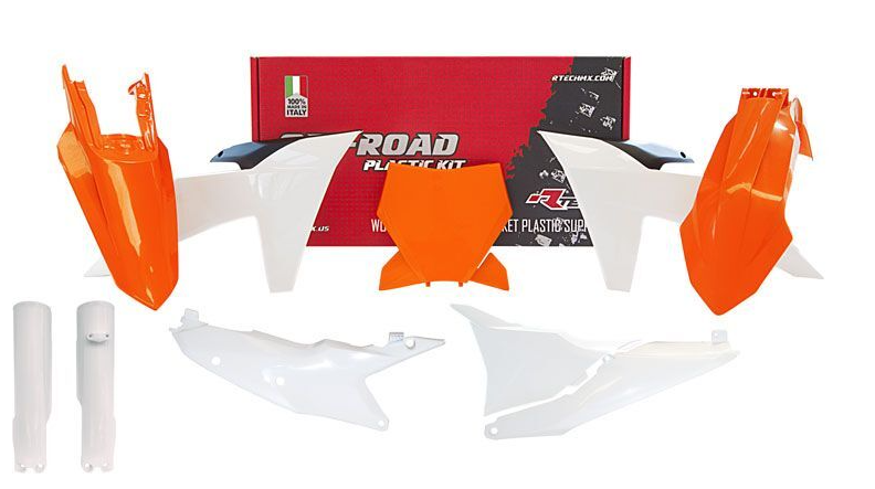 Комплект пластмаси RACETECH Plastic Kit KTM 23-25 (OEM Orange/White)