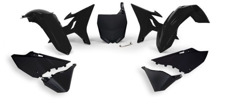 Комплект пластмаси RACETECH Revolution Replacement Plastics Kit (Black) Yamaha YZ125/250 02-21