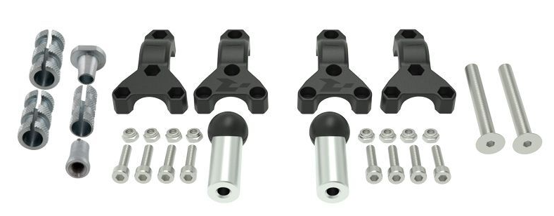 Монтажен комплект за протектори за кормило RACETECH HP3 Handguards Mounting Kit - Ø22/28,6mm