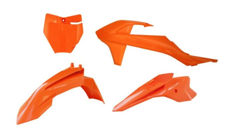 Комплект пластмаси RACETECH Plastic Kit 4 Pieces KTM SX 50 16-23 (Orange)