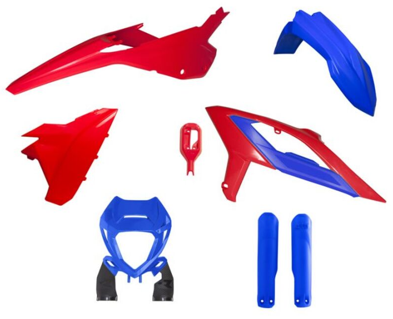 Комплект пластмаси RACETECH Plastic Kit 6 pcs Beta RR 23-24 (OEM/Blue/Red)