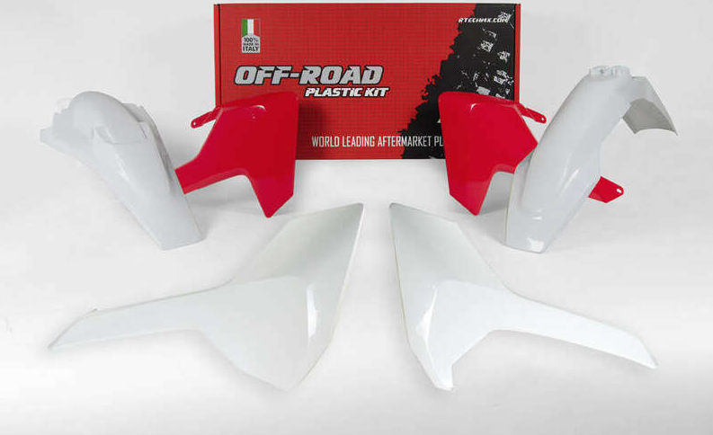 Комплект пластмаси RACETECH Plastic Kit Vintage White/Red Husqvarna 17-19