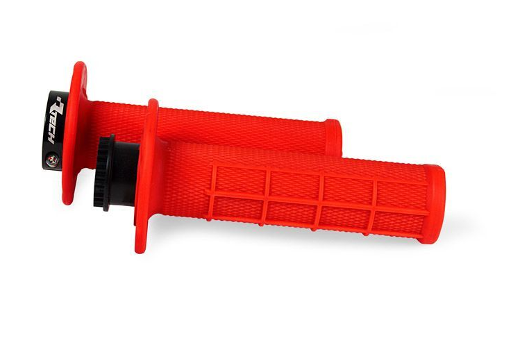 Ръкохватки RACETECH R20 Lock On Grips Half Waffle BETA 21 (Red)
