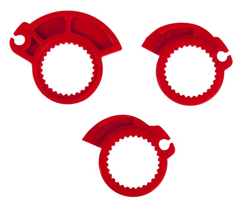 Ръкохватки RACETECH R20 Lock On Grips Half Waffle BETA 21 (Red)